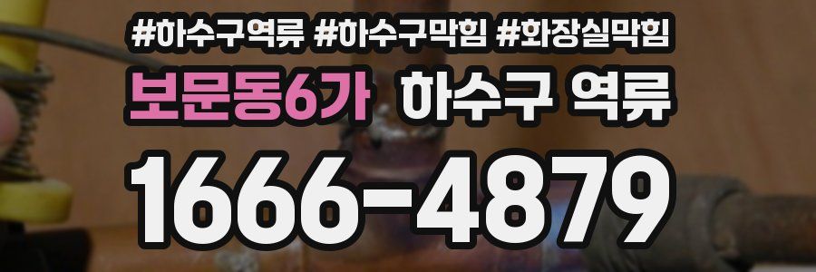 보문동6가 하수구 역류