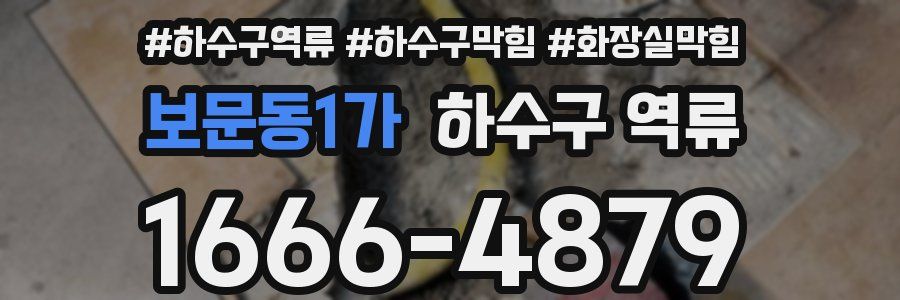 보문동1가 하수구 역류