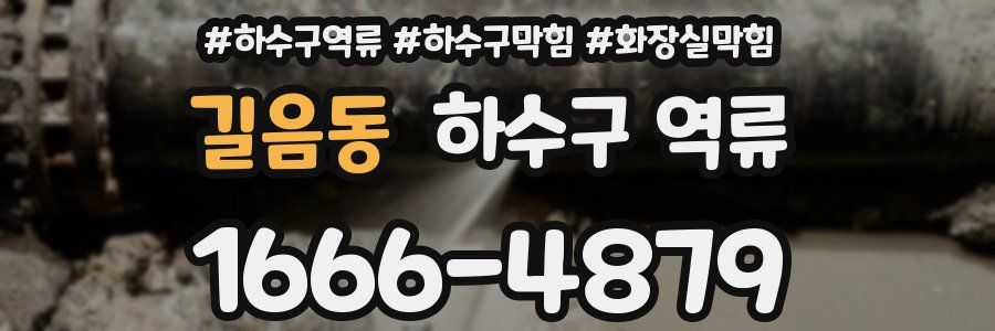 길음동 하수구 역류