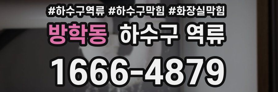 방학동 하수구 역류