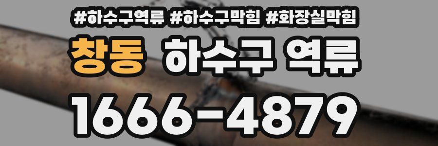 창동 하수구 역류