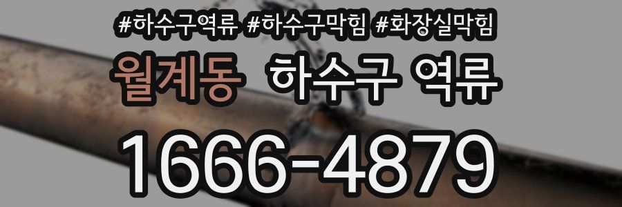 월계동 하수구 역류