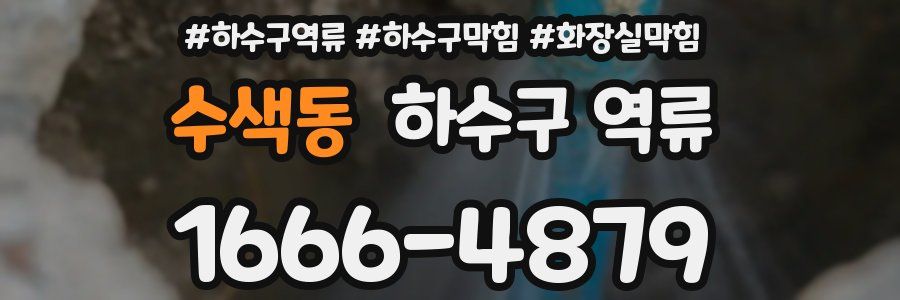 수색동 하수구 역류