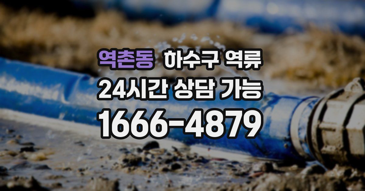 역촌동 하수구 역류