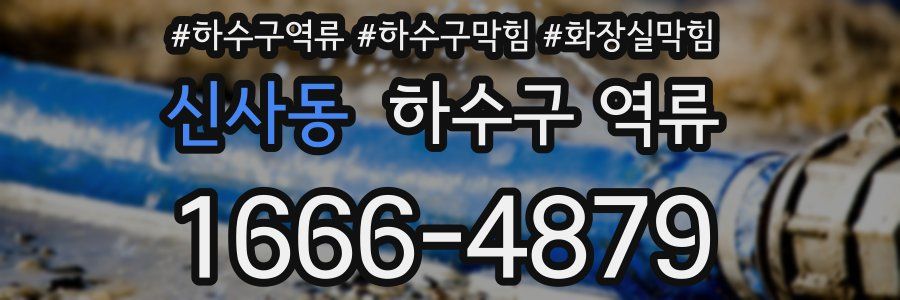 신사동 하수구 역류