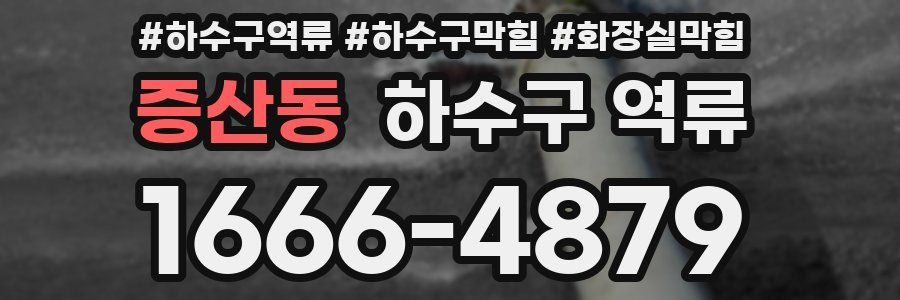 증산동 하수구 역류