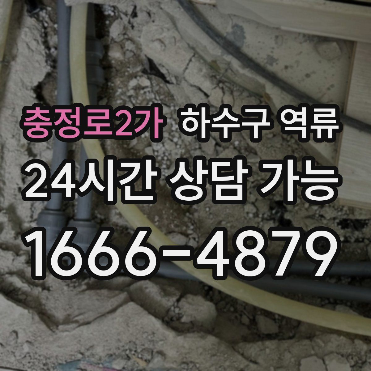 충정로2가 하수구 역류