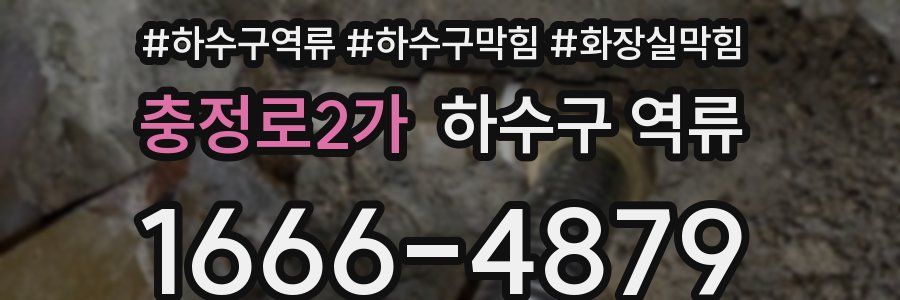 충정로2가 하수구 역류