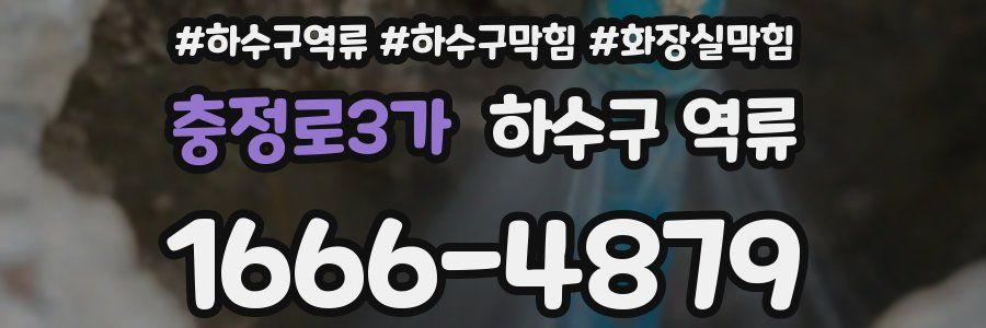 충정로3가 하수구 역류