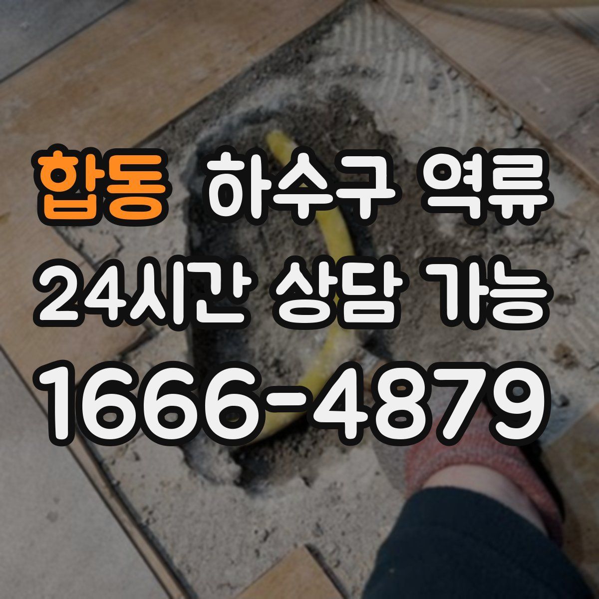 합동 하수구 역류