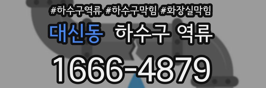 대신동 하수구 역류