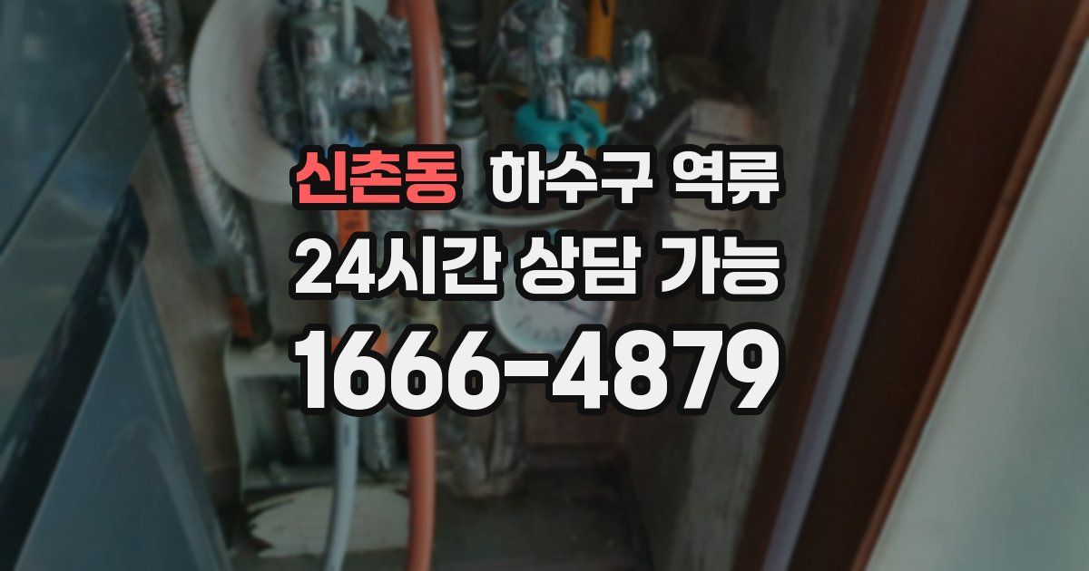 신촌동 하수구 역류