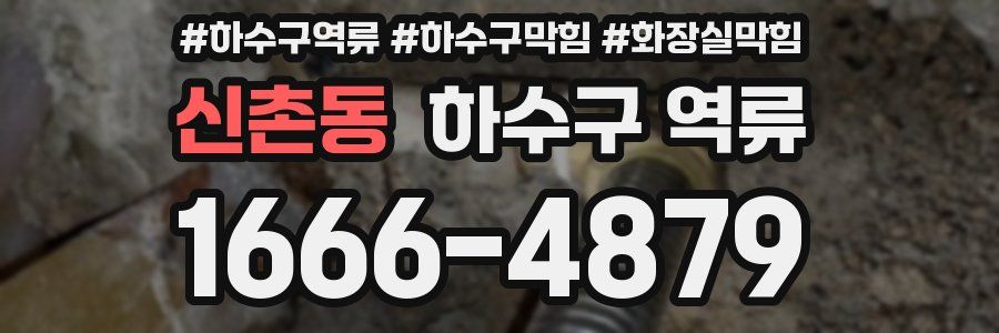 신촌동 하수구 역류