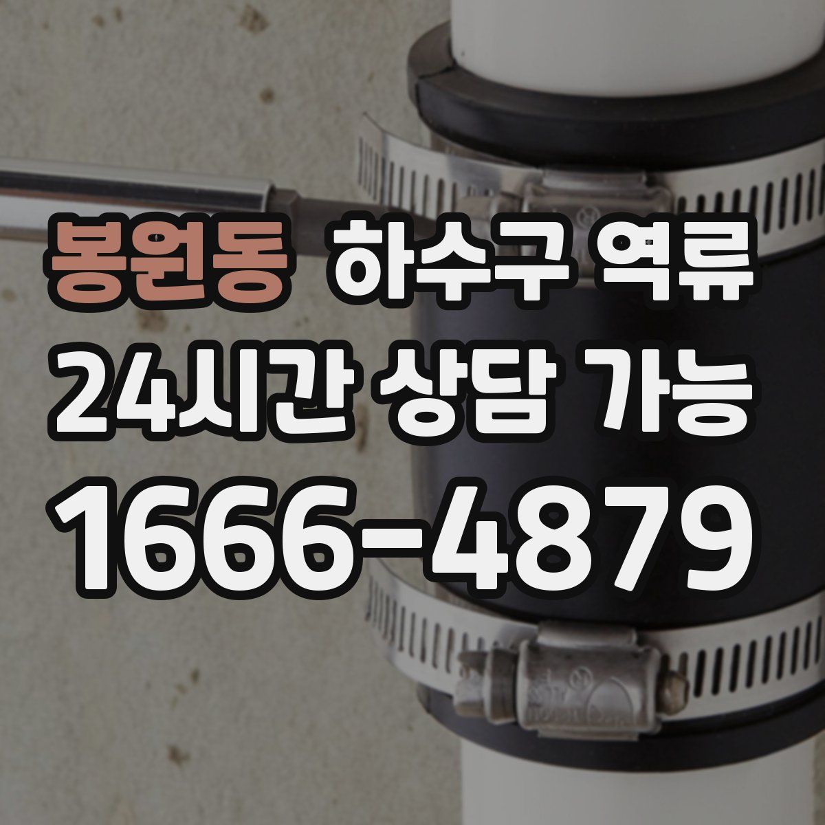 봉원동 하수구 역류