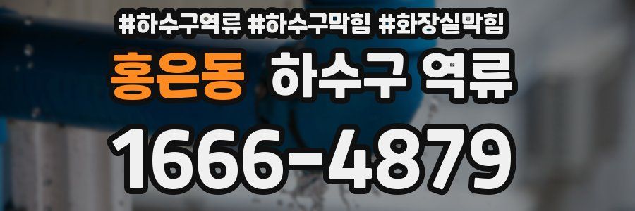 홍은동 하수구 역류
