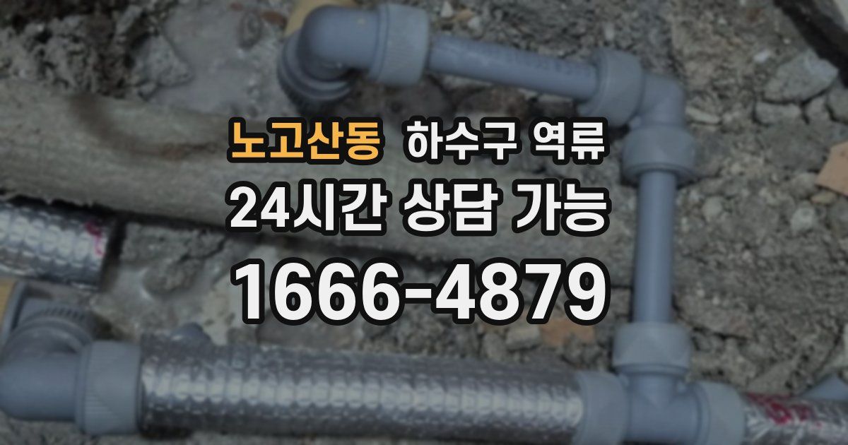 노고산동 하수구 역류