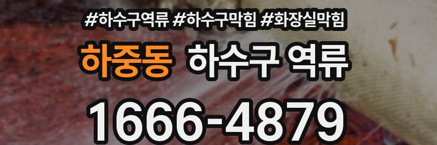 하중동 하수구 역류