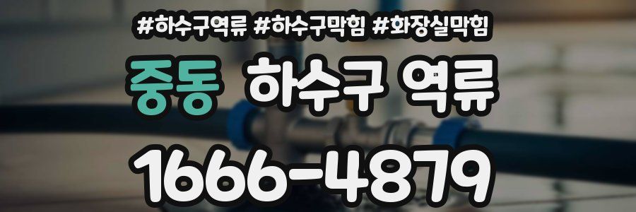 중동 하수구 역류