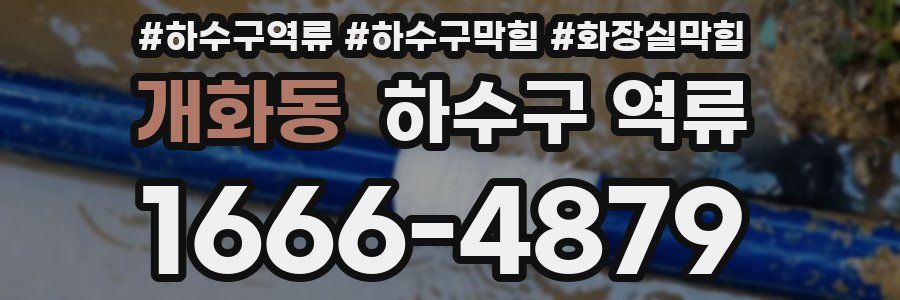 개화동 하수구 역류