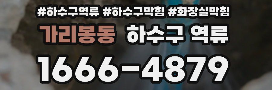 가리봉동 하수구 역류