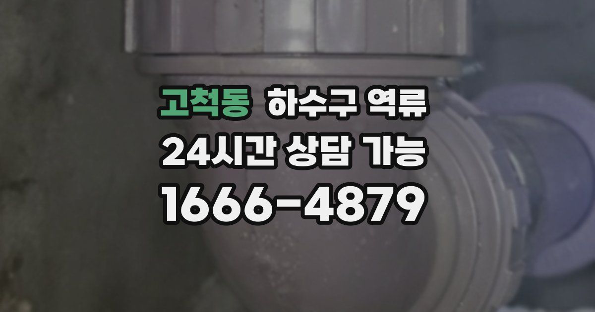 고척동 하수구 역류