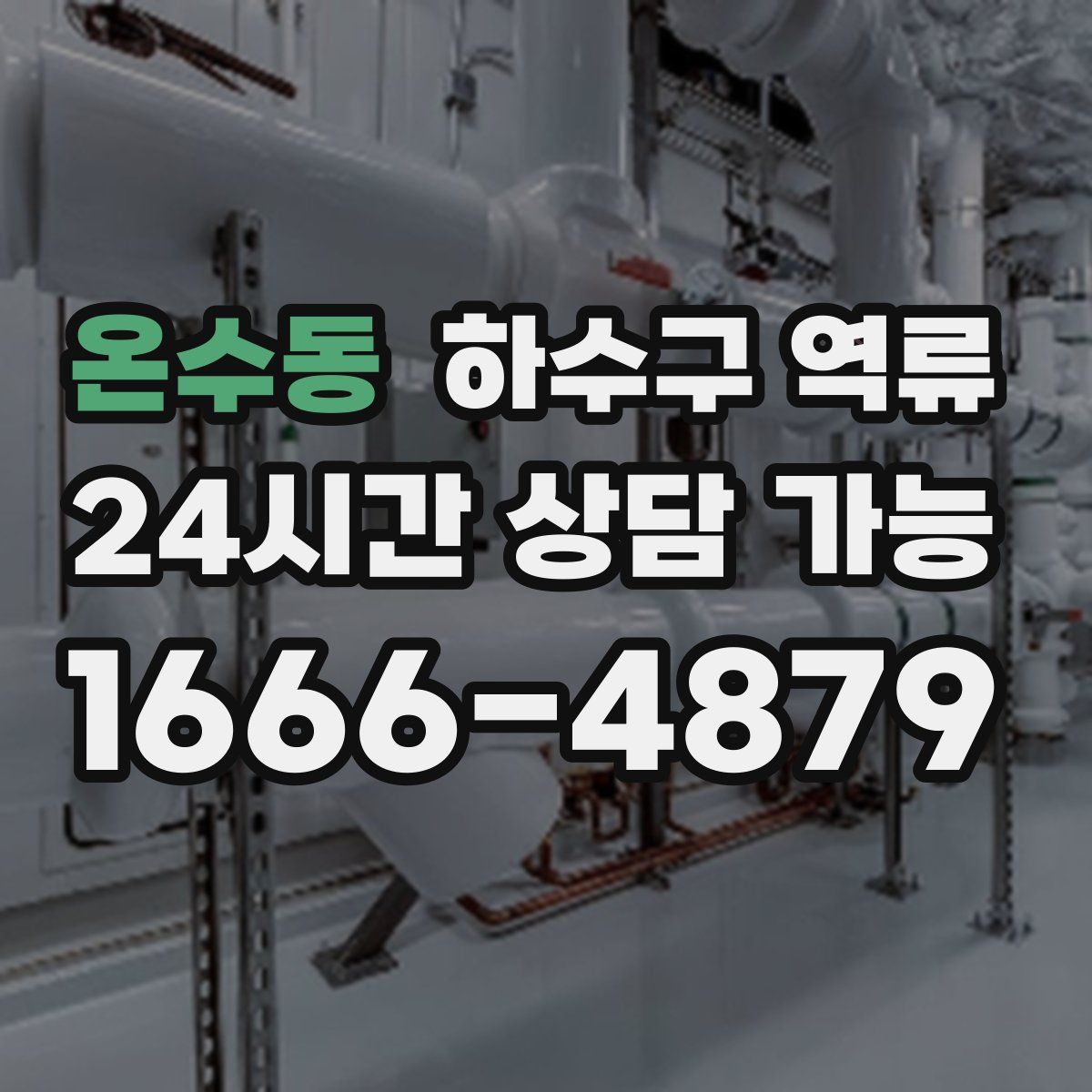 온수동 하수구 역류