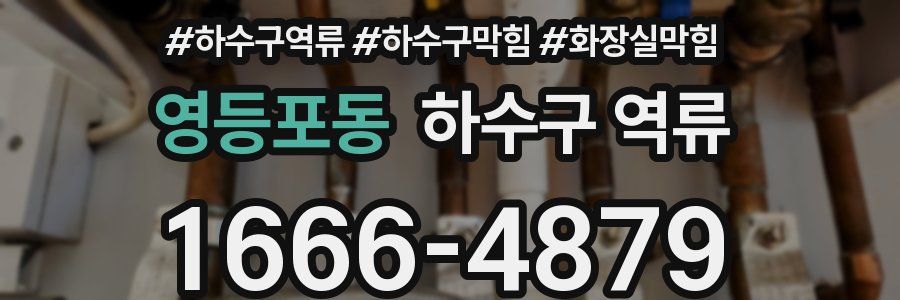 영등포동 하수구 역류