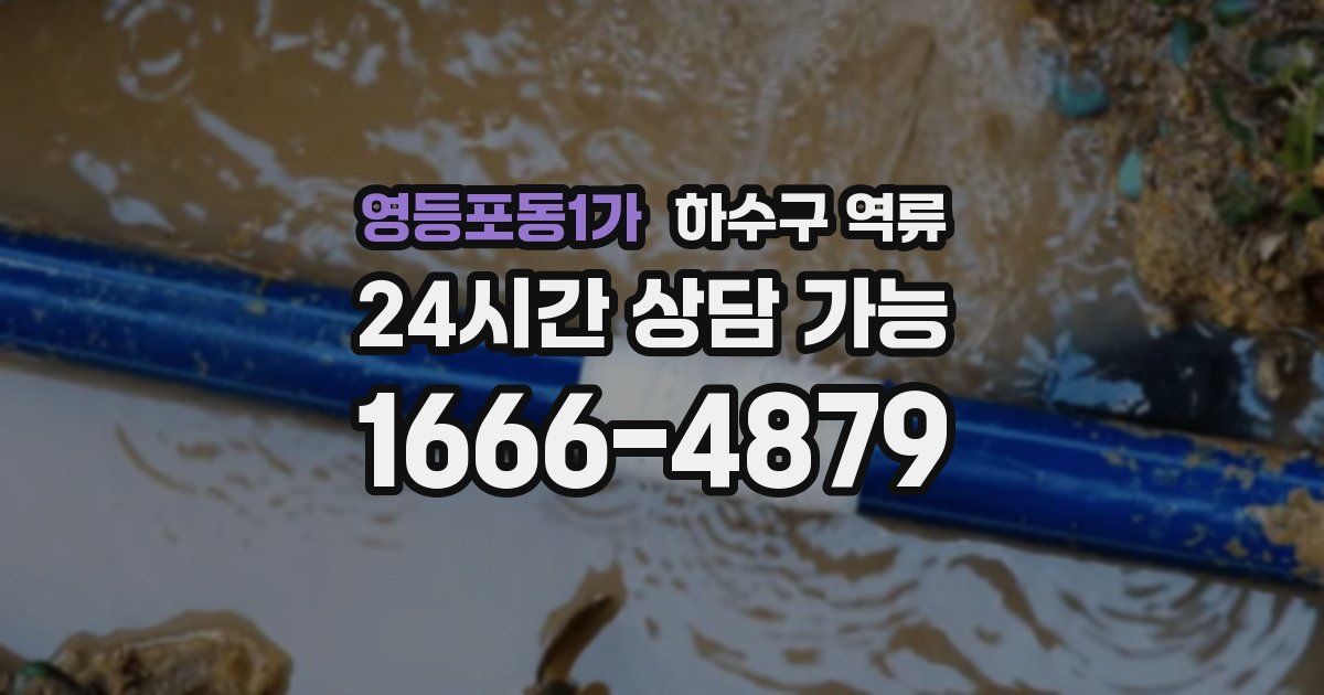 영등포동1가 하수구 역류