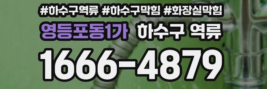 영등포동1가 하수구 역류