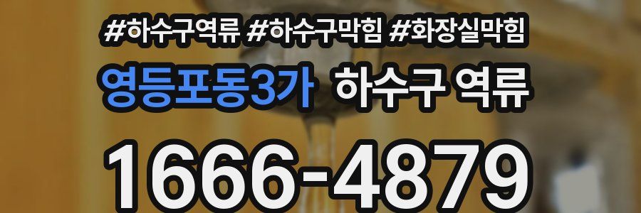 영등포동3가 하수구 역류