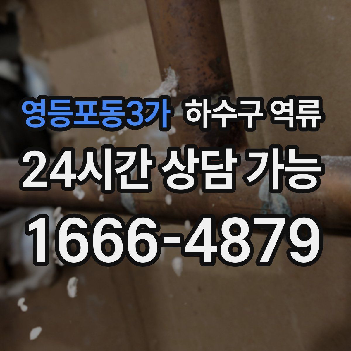 영등포동3가 하수구 역류