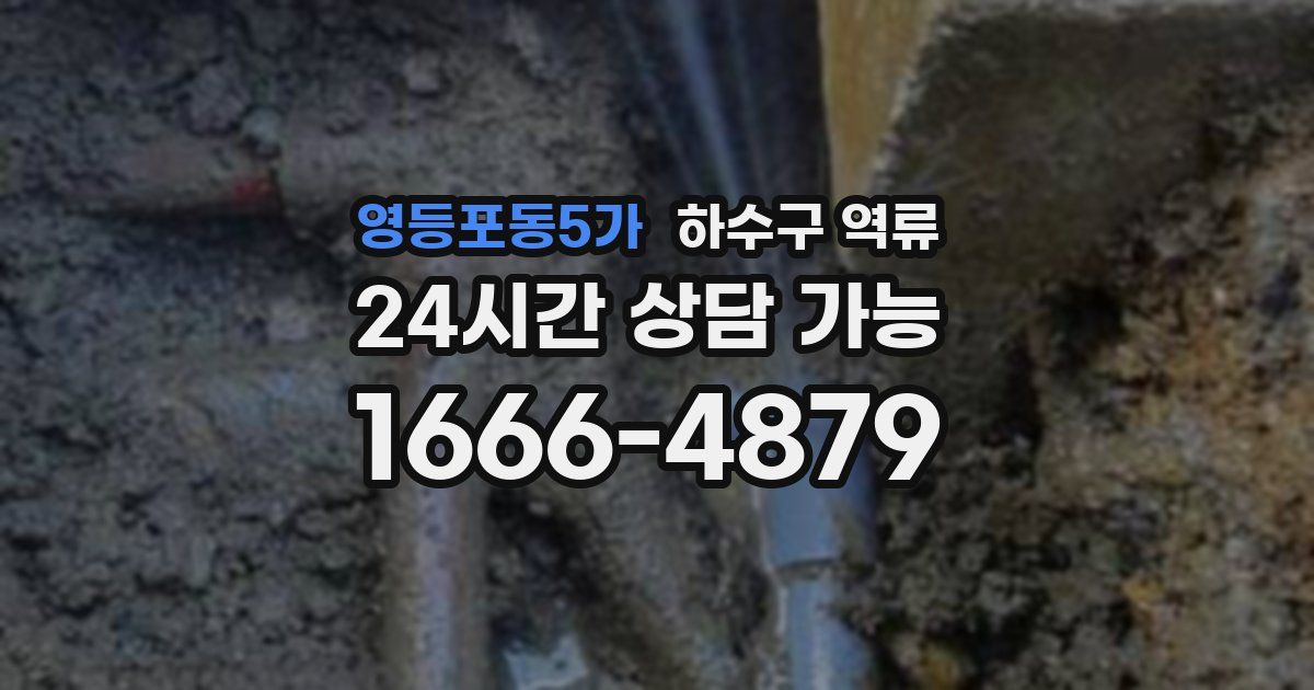 영등포동5가 하수구 역류