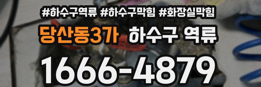 당산동3가 하수구 역류
