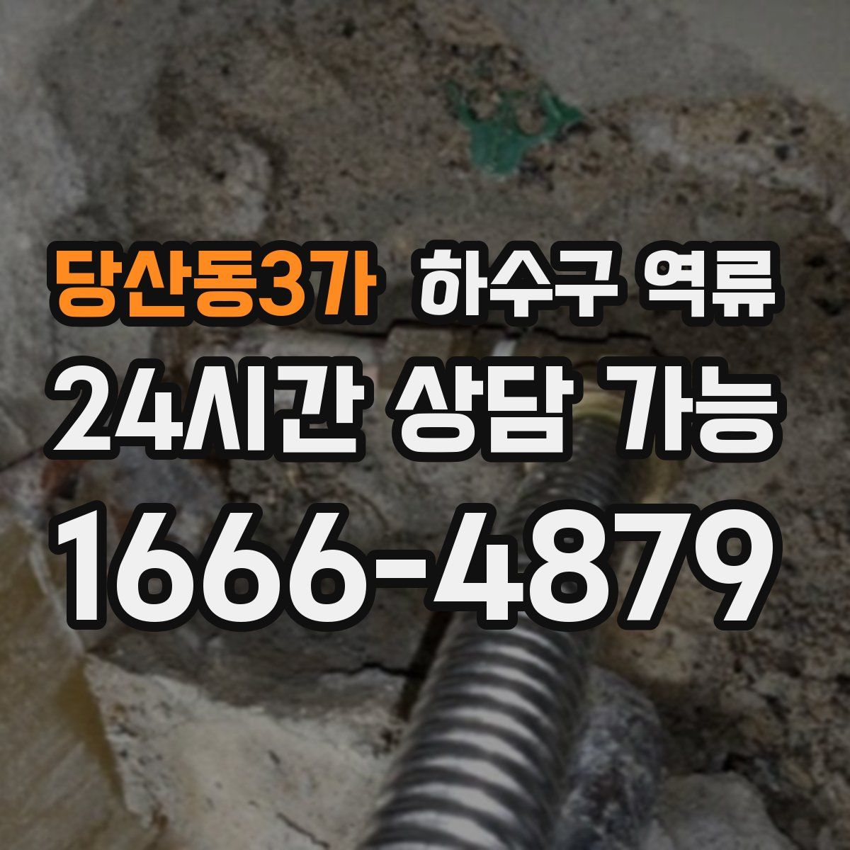 당산동3가 하수구 역류