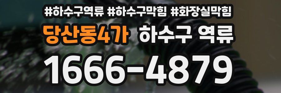 당산동4가 하수구 역류
