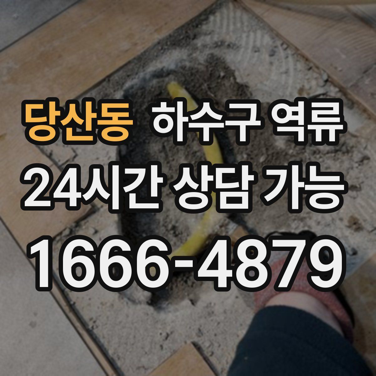 당산동 하수구 역류