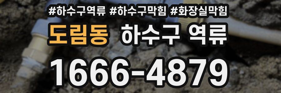 도림동 하수구 역류