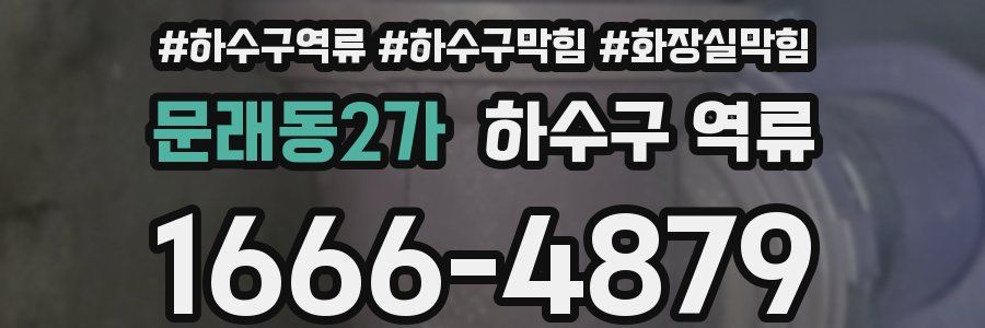 문래동2가 하수구 역류