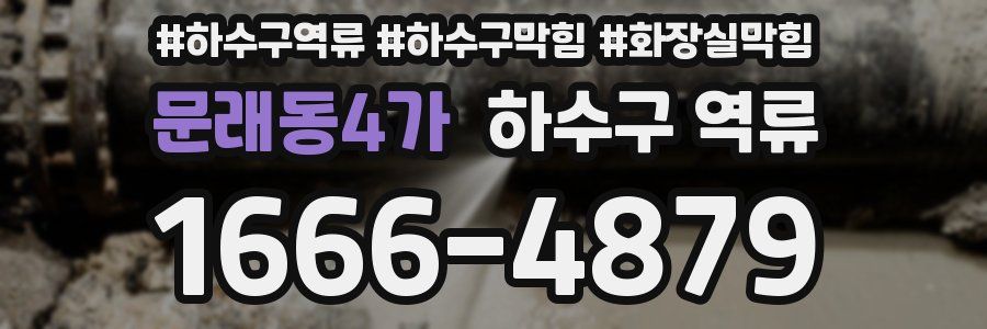 문래동4가 하수구 역류