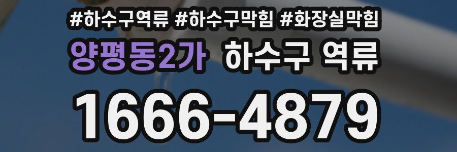 양평동2가 하수구 역류