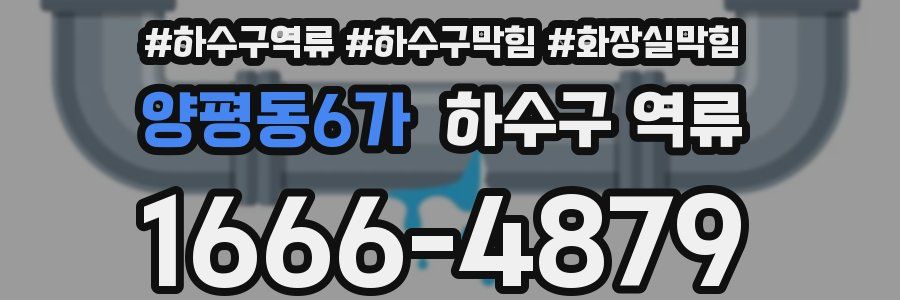 양평동6가 하수구 역류