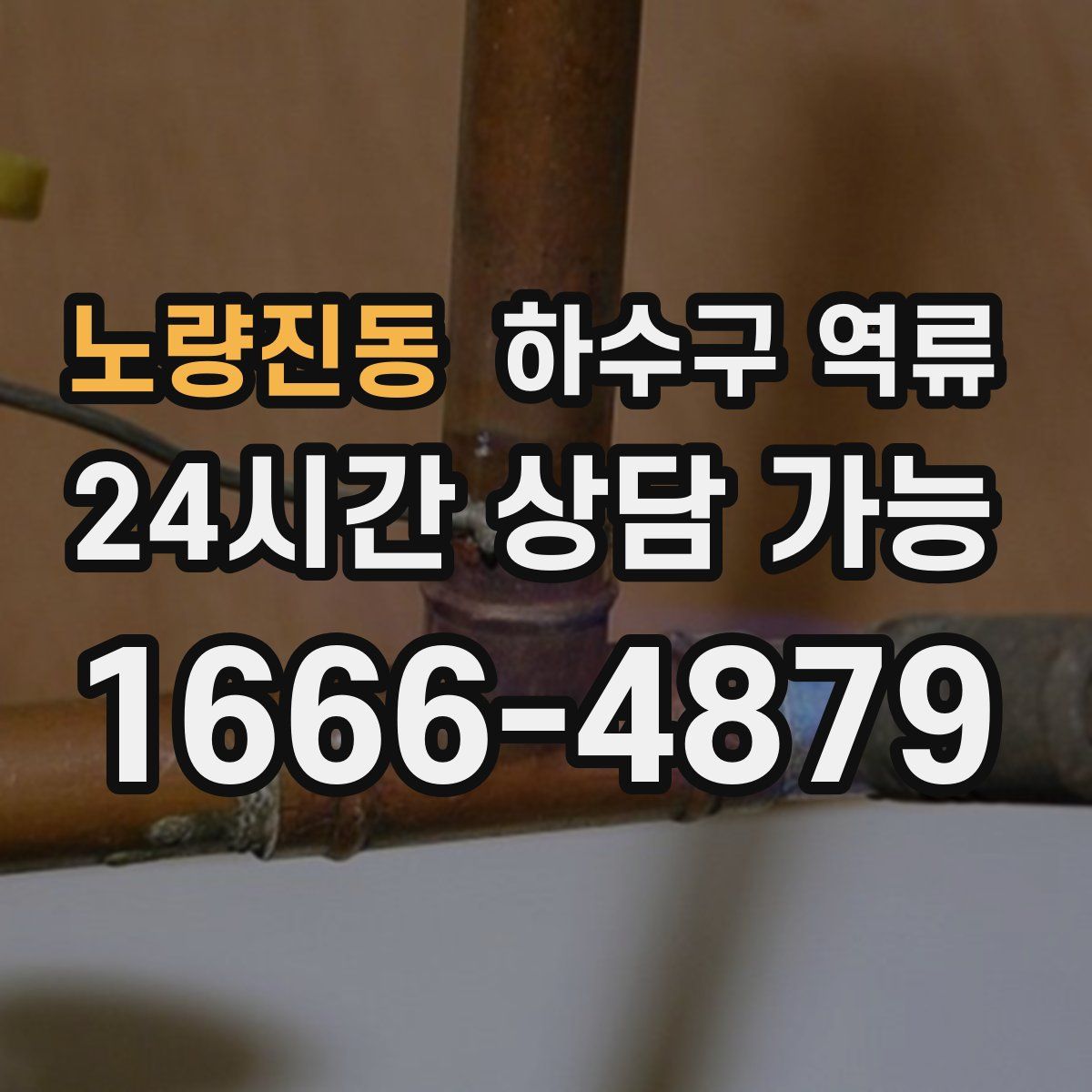 노량진동 하수구 역류