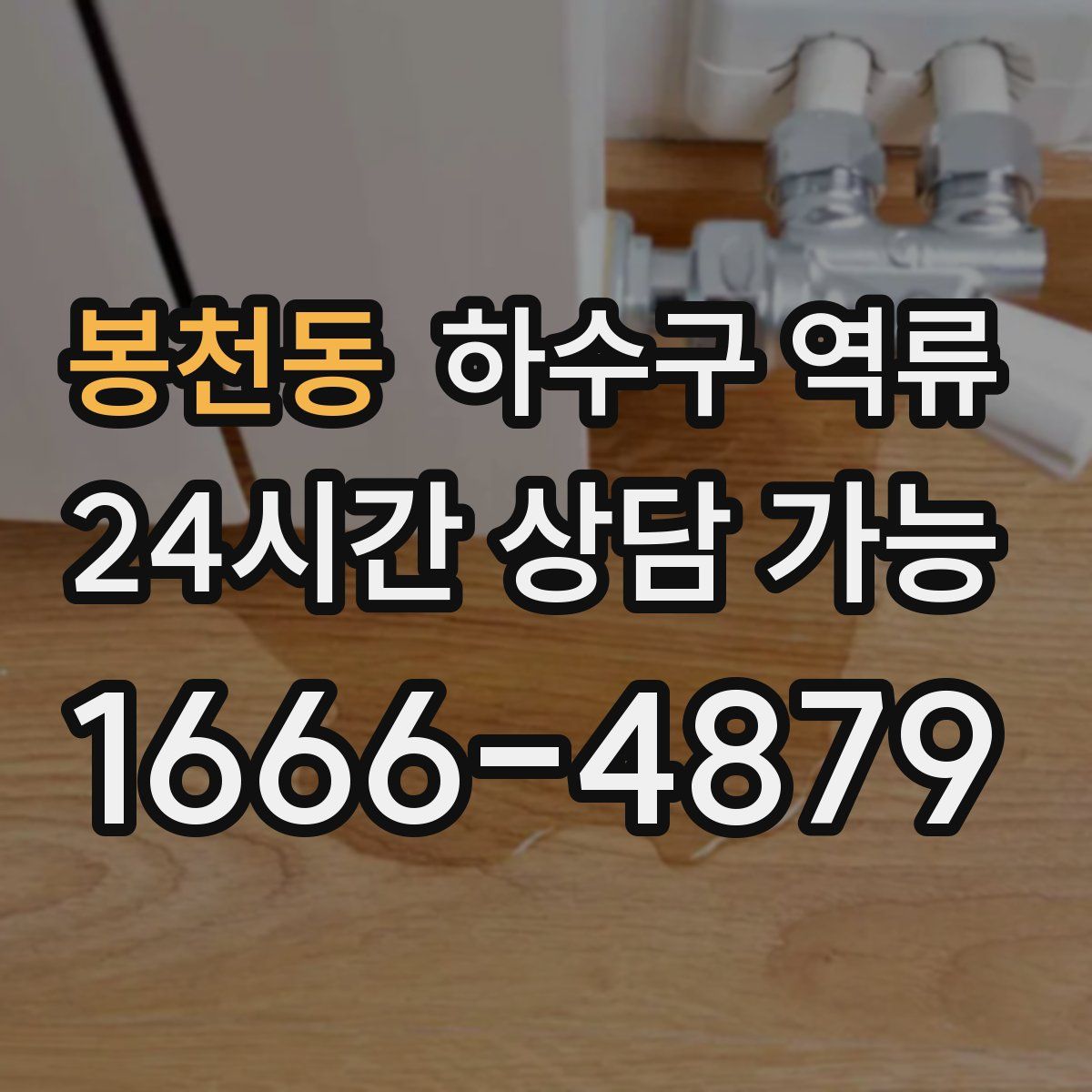 봉천동 하수구 역류