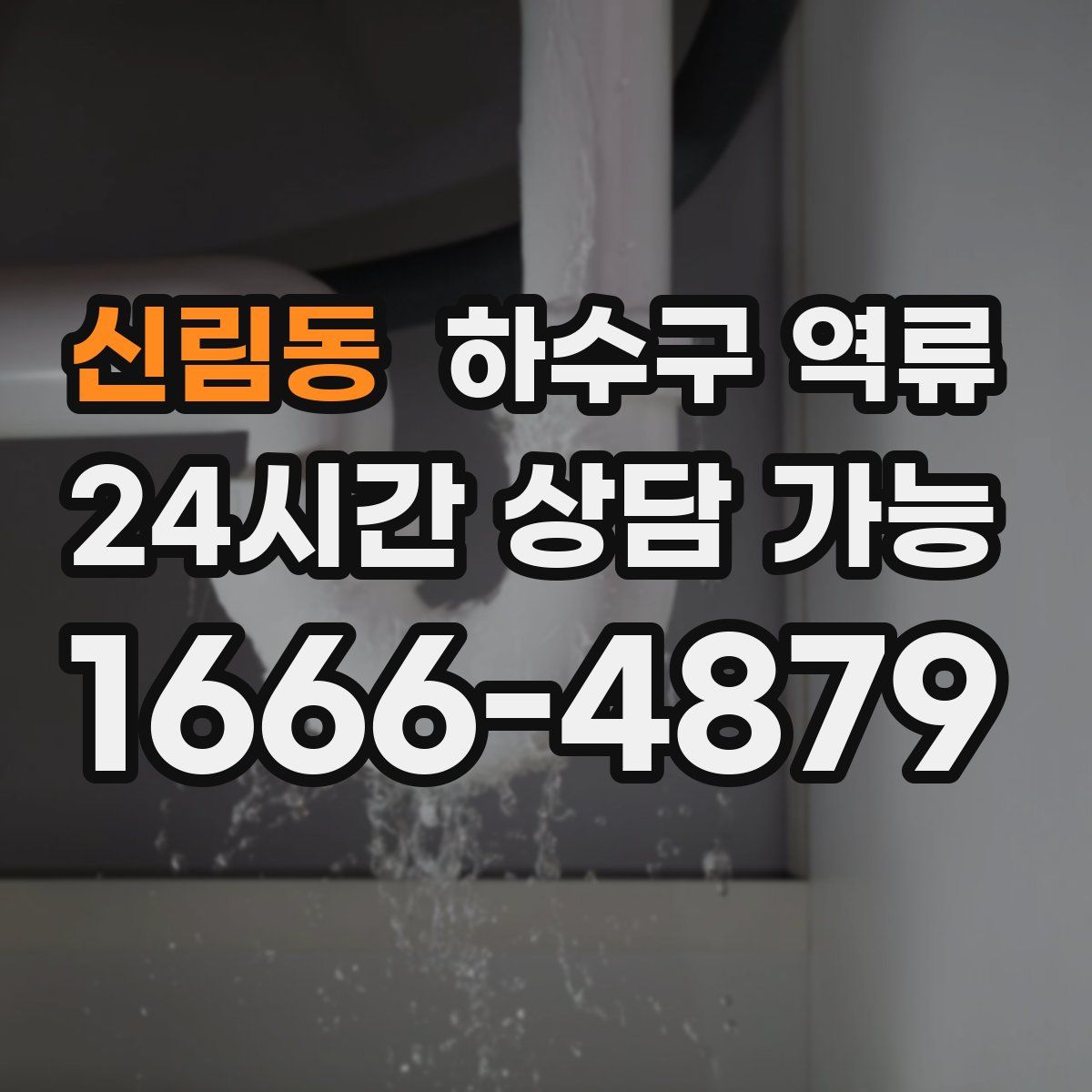 신림동 하수구 역류