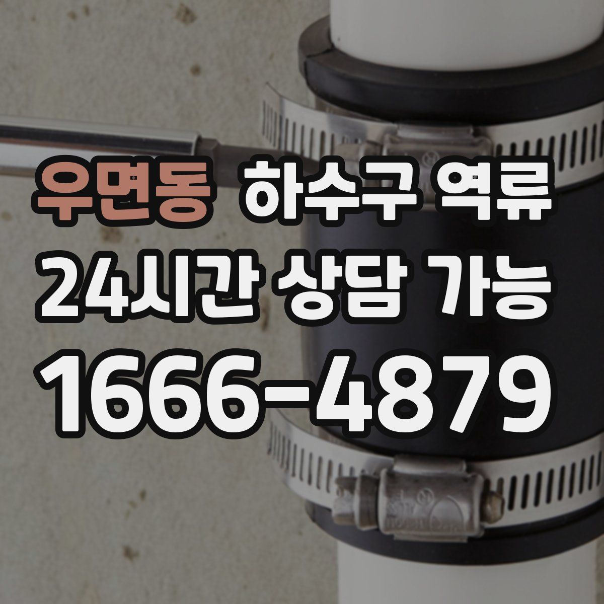 우면동 하수구 역류