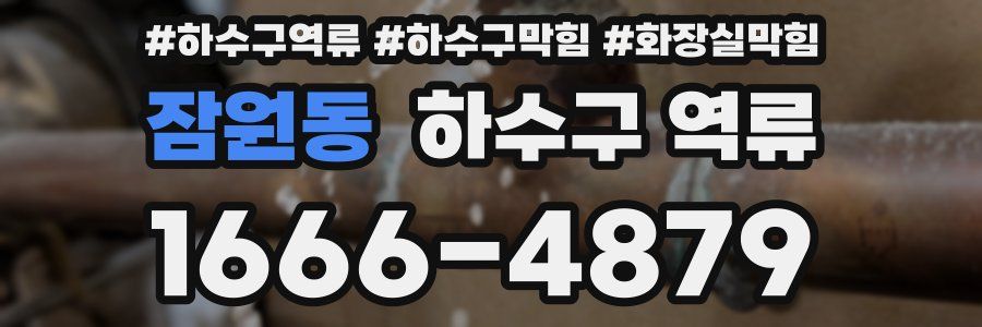 잠원동 하수구 역류