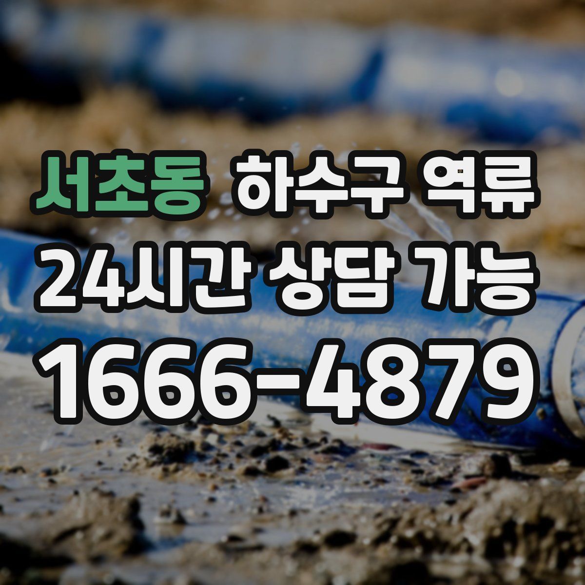 서초동 하수구 역류