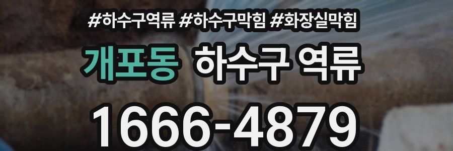 개포동 하수구 역류