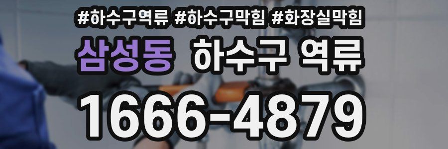 삼성동 하수구 역류