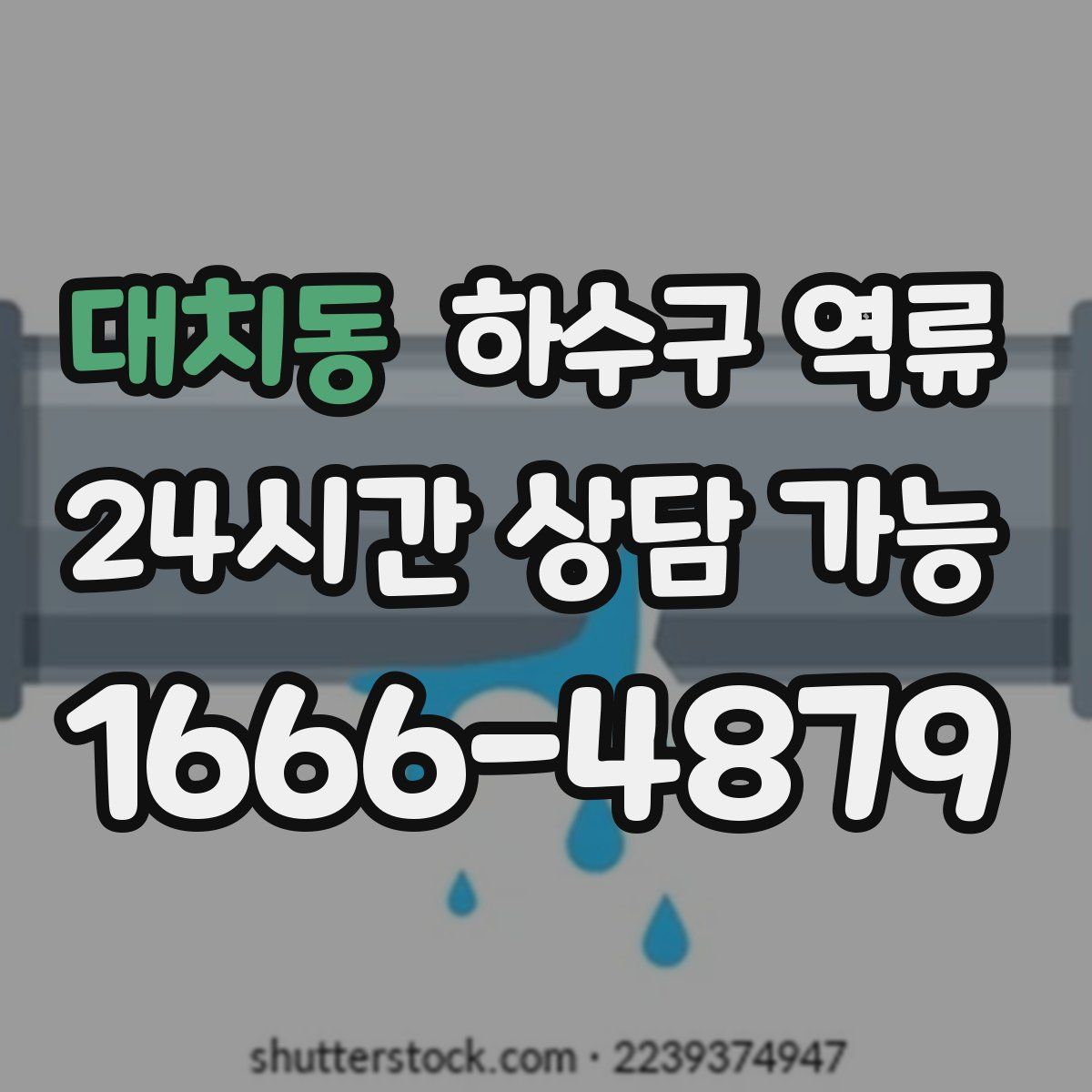대치동 하수구 역류